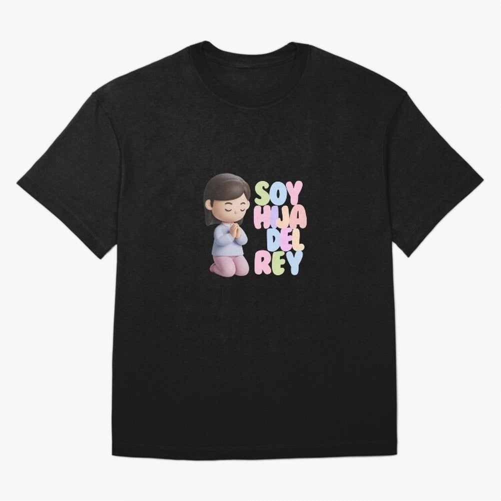 Soy Hija del Rey | Dise?o Cristiano Dulce en Colores Pastel Oversized T-Shirt Capture Match Day Hype around FIFA World Cup 2026, Messi, CR7 and Mbappe, England, France and Netherlands, Tournament Hype, Historic Matchups, Family Viewing Parties and