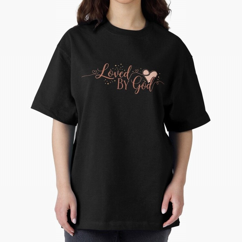 Loved by God Oversized T-Shirt Bring Trophy Dreams to FIFA World Cup 2026 Spirit, Connected to England and Germany, Mbappe, Champion Mindset, Group Stage Buzz, Knockout Tension and Passionate Fan Culture; Ideal for Football Dads, Football Moms,