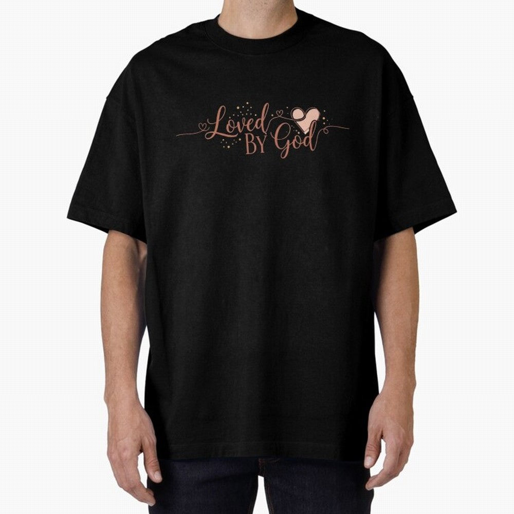 Loved by God Oversized T-Shirt Bring Trophy Dreams to FIFA World Cup 2026 Spirit, Connected to England and Germany, Mbappe, Champion Mindset, Group Stage Buzz, Knockout Tension and Passionate Fan Culture; Ideal for Football Dads, Football Moms,