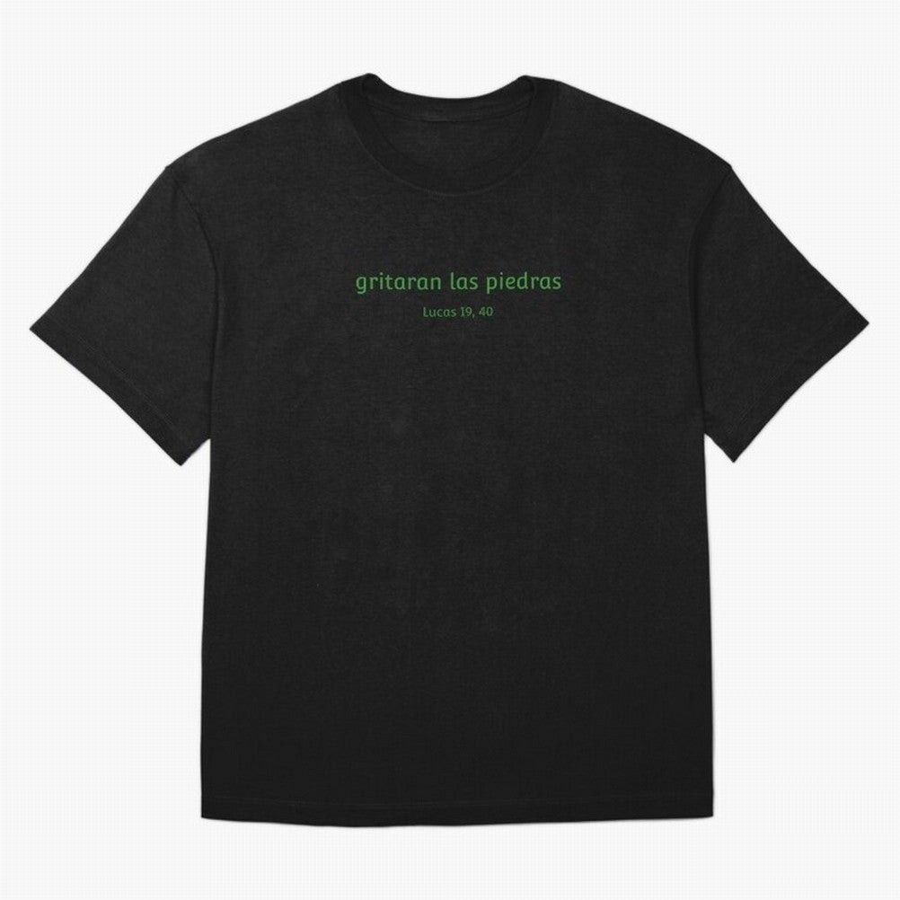 Piedras ¨C Cita b¨ªblica en espa?ol Oversized T-Shirt Support Iconic Players in FIFA World Cup 2026 Group Stage Celebrating Mbappe and Neymar, Argentina, France and Brazil Energy, Goal Celebration Energy, Supporter Heritage, Football Icons and