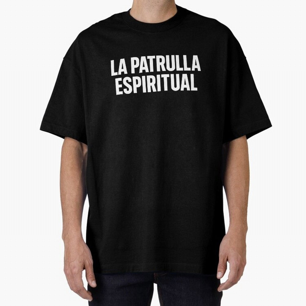 La Patrulla Espiritual, Spanish Faith Quote Gift, Christian Spiritual Humor Graphic Tee for Believers Latinos Oversized T-Shirt Showcase FIFA World Cup 2026 Group Stage for Fans of Messi, Neymar and Mbappe and Argentina, Bringing Football Passion,