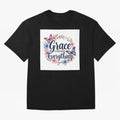 Grace Changes Everything T Shirt Oversized T-Shirt Make Every Match About FIFA World Cup 2026 Spirit, with England, Messi and Cristiano Ronaldo, Sports Nostalgia, International Competition, Famous Players and Unforgettable Victories; Perfect for