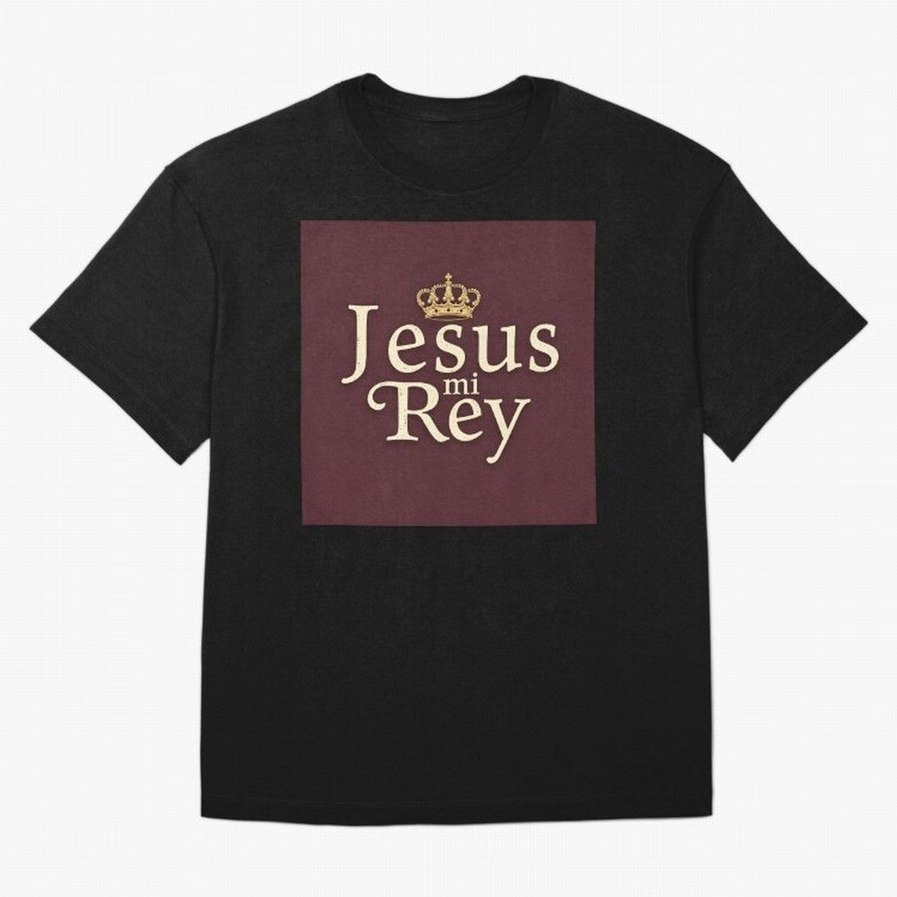 Jesus Mi Rey T Shirt Oversized T-Shirt Celebrate Soccer Greatness during FIFA World Cup 2026 Spirit, Connected to Portugal, Mbappe, Stadium Chants, National Pride, Trophy Dreams and Unforgettable Football Memories; Ideal for Football Dads, Football