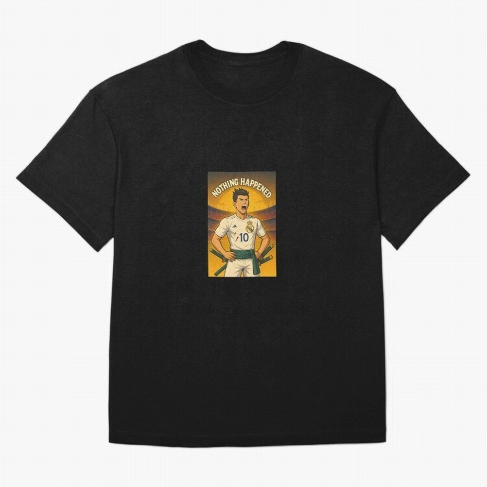 Cristiano Zoro Nothing Happened Oversized T-Shirt Wear the Spirit of FIFA World Cup 2026 Driven by Messi and Cristiano Ronaldo, England, France and Netherlands Energy, Football History, Final Match Energy, Crowd Noise and Once in a Lifetime