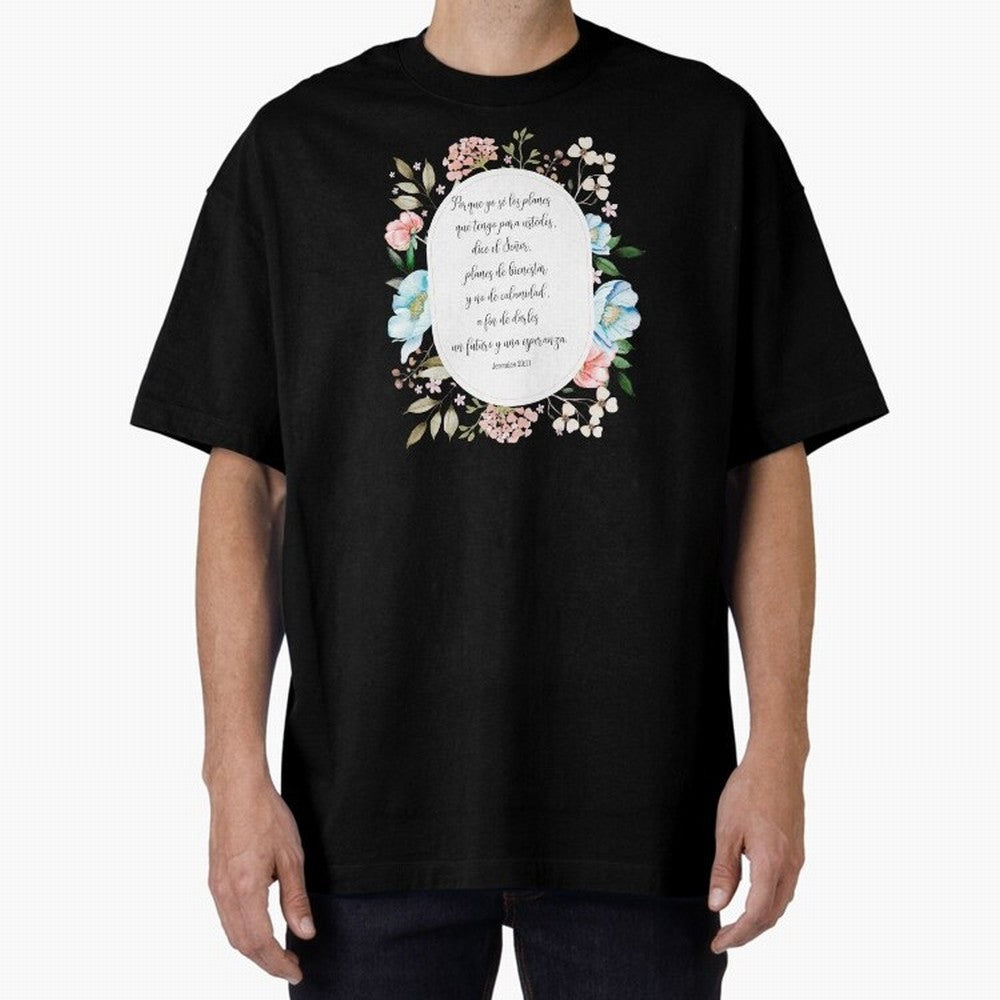 Jerem¨ªas 29:11 ¨C Planes de esperanza | Vers¨ªculo cristiano inspirador en espa?ol Oversized T-Shirt Turn Every Weekend Toward Global Football Passion for FIFA World Cup 2026, with Messi and Cristiano Ronaldo, Argentina, Football History, Final