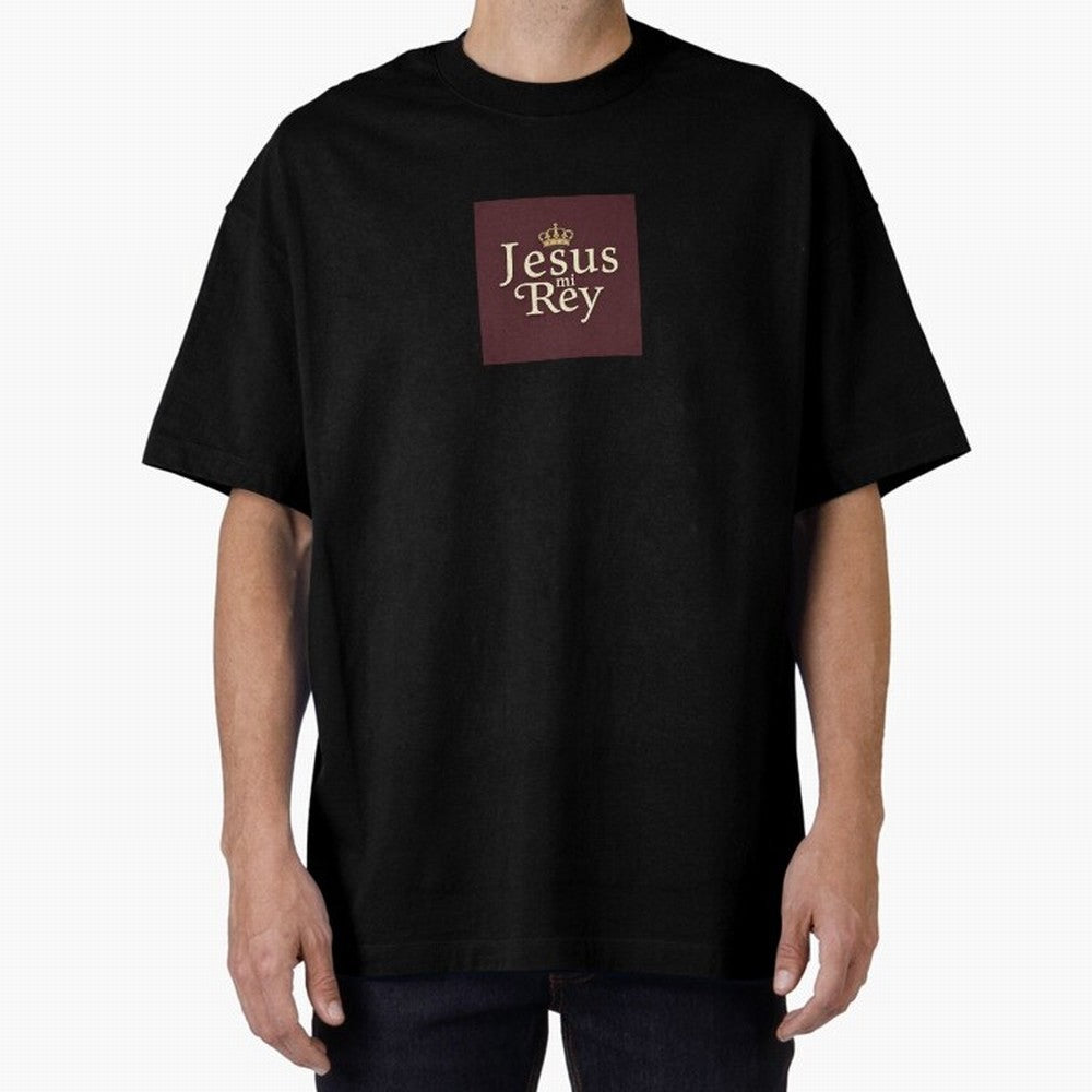 Jesus Mi Rey T shirt Oversized T-Shirt Keep Football History Alive during FIFA World Cup 2026 Capturing CR7, Spain and Netherlands Energy, Tournament Hype, Historic Matchups, Family Viewing Parties and Global Sports Pride; Ideal for Fans Who Follow