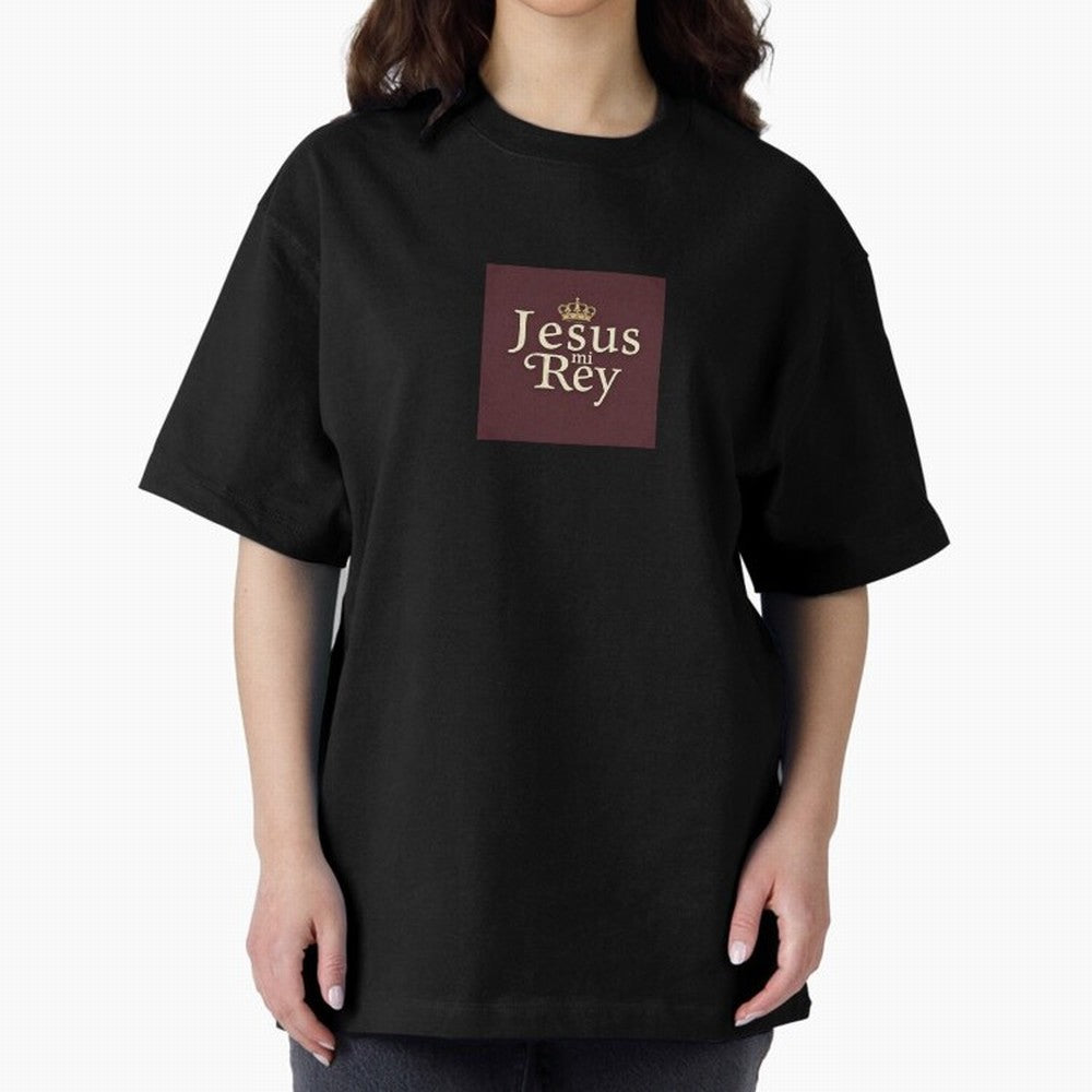 Jesus Mi Rey T shirt Oversized T-Shirt Keep Football History Alive during FIFA World Cup 2026 Capturing CR7, Spain and Netherlands Energy, Tournament Hype, Historic Matchups, Family Viewing Parties and Global Sports Pride; Ideal for Fans Who Follow