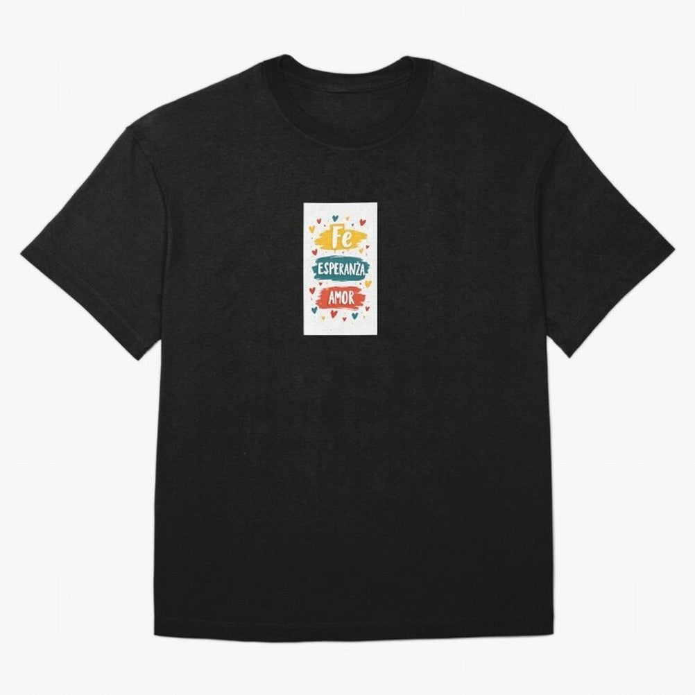 Fe Esperanza Amor Oversized T-Shirt Make Game Day About FIFA World Cup 2026 for Fans of Messi and England, Bringing Fan Favorite Moments, National Team Passion, Big Match Drama and Soccer History; Perfect for Fans, Collectors, Family Gatherings,
