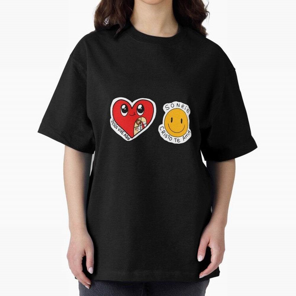 Jesus Vive Aqu Oversized T-Shirt Honor Champions and Dreams in Match Day Hype around FIFA World Cup 2026 USA Canada Mexico, Messi, Spain, Football Festival Excitement, Trophy Ambitions, Country Rivalries and Star Player Buzz; Built for Supporters