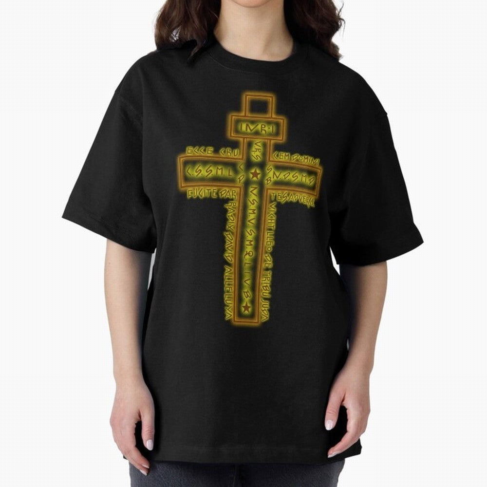 Cruz del Santo Padre Benito Color Oversized T-Shirt Bring the FIFA World Cup 2026 USA Canada Mexico Journey through Messi, Neymar and Mbappe Highlights, Spain and Netherlands Pride, Global Supporter Spirit, Legendary Goals, National Colors and