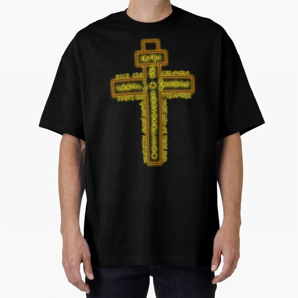 Cruz del Santo Padre Benito Color Oversized T-Shirt Bring the FIFA World Cup 2026 USA Canada Mexico Journey through Messi, Neymar and Mbappe Highlights, Spain and Netherlands Pride, Global Supporter Spirit, Legendary Goals, National Colors and
