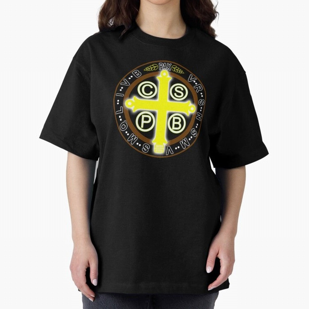 Medalla de San Benito Color Back Oversized T-Shirt Remember Match Day Hype around FIFA World Cup 2026 USA Canada Mexico, Neymar, Argentina, Game Day Rituals, Football Legends, Country Pride and the Road to the Final; Built for Supporters Chasing