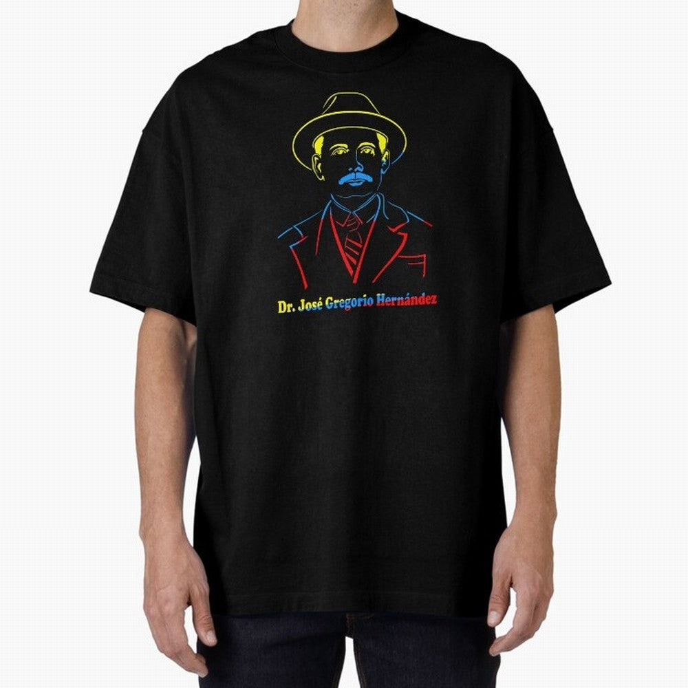 Dr. Jos¨¦ Gregorio Hern¨¢ndez Colores Bandera Oversized T-Shirt Carry the FIFA World Cup 2026 Group Stage Journey through Messi Highlights, Portugal, Spain and Germany Pride, Retro Football Energy, Iconic Rivalries, Trophy Chase Drama and Stadium