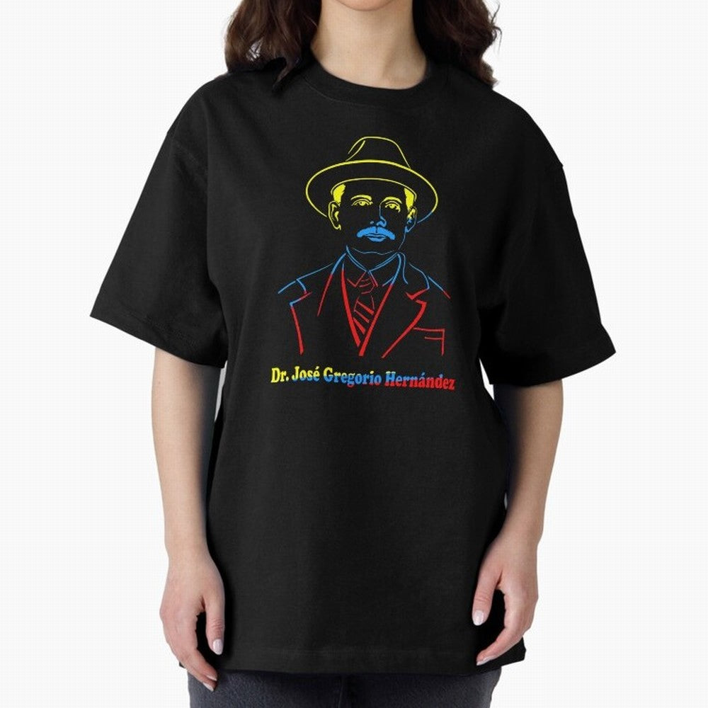 Dr. Jos¨¦ Gregorio Hern¨¢ndez Colores Bandera Oversized T-Shirt Carry the FIFA World Cup 2026 Group Stage Journey through Messi Highlights, Portugal, Spain and Germany Pride, Retro Football Energy, Iconic Rivalries, Trophy Chase Drama and Stadium