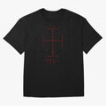 Cruz Ang¨¦lica de Santo Tom¨¢s de Aquino Black n Red Oversized T-Shirt Bring Bold Fan Energy to Global Football Passion for FIFA World Cup 2026, Highlighting CR7 and Messi, France and Portugal, Supporter Pride, Iconic Celebrations, Legendary Names