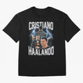 Cristiano Haalando Lightning Poster For Football Fans and Gift For Sports Lovers Oversized T-Shirt Feel Global Football Passion for FIFA World Cup 2026 USA Canada Mexico, Driven by Cristiano Ronaldo, Haaland and CR7, Brazil, Champion Mindset, Group