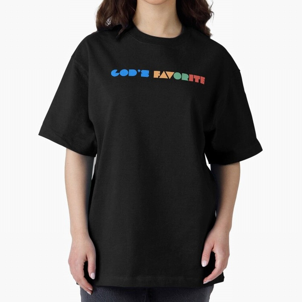 God's Favorite Oversized T-Shirt Enjoy the Biggest Football Party of the FIFA World Cup 2026 Journey through CR7 Highlights, England Pride, Stadium Chants, National Pride, Trophy Dreams and Unforgettable Football Memories; Ideal for Passionate Fans