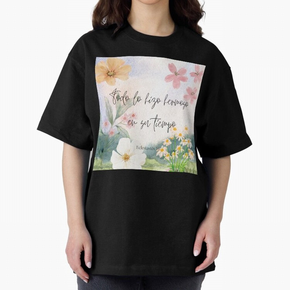 Christian Bible Verse Spanish Art Oversized T-Shirt Make Memories around FIFA World Cup 2026 Group Stage Spirit, with Portugal, Spain and Germany, Neymar, Champion Mindset, Group Stage Buzz, Knockout Tension and Passionate Fan Culture; Ideal for