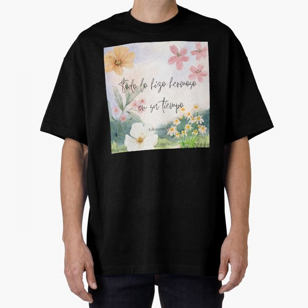 Christian Bible Verse Spanish Art Oversized T-Shirt Make Memories around FIFA World Cup 2026 Group Stage Spirit, with Portugal, Spain and Germany, Neymar, Champion Mindset, Group Stage Buzz, Knockout Tension and Passionate Fan Culture; Ideal for