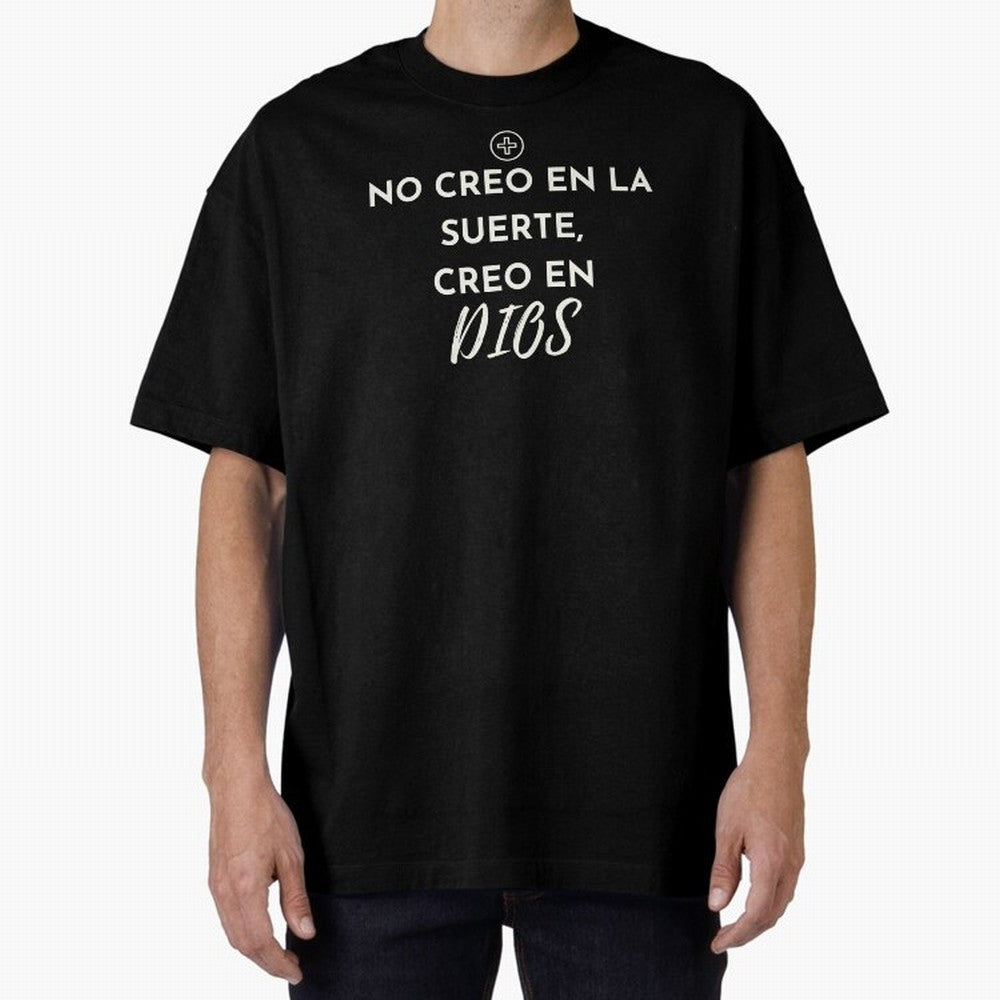 No creo en la suerte, creo en Dios Oversized T-Shirt Celebrate FIFA World Cup 2026 USA Canada Mexico for Fans of Cristiano Ronaldo and Argentina, Bringing Global Supporter Spirit, Legendary Goals, National Colors and Tournament Celebration; Built