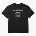 No creo en la suerte, creo en Dios Oversized T-Shirt Celebrate FIFA World Cup 2026 USA Canada Mexico for Fans of Cristiano Ronaldo and Argentina, Bringing Global Supporter Spirit, Legendary Goals, National Colors and Tournament Celebration; Built
