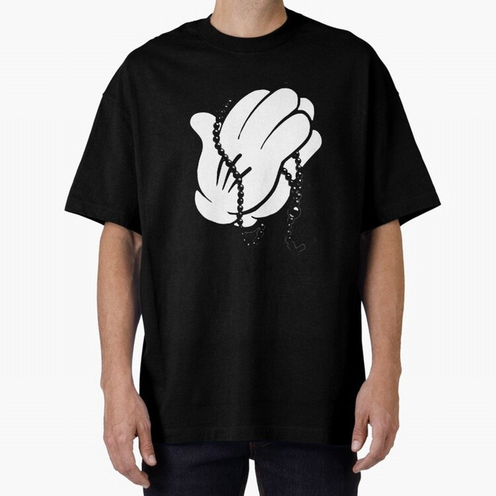 Funny praying hands Oversized T-Shirt Turn Every Weekend Toward FIFA World Cup 2026 for Fans of Messi, Neymar and Mbappe and Argentina, France and Brazil, Bringing Goal Celebration Energy, Supporter Heritage, Football Icons and Worldwide Tournament