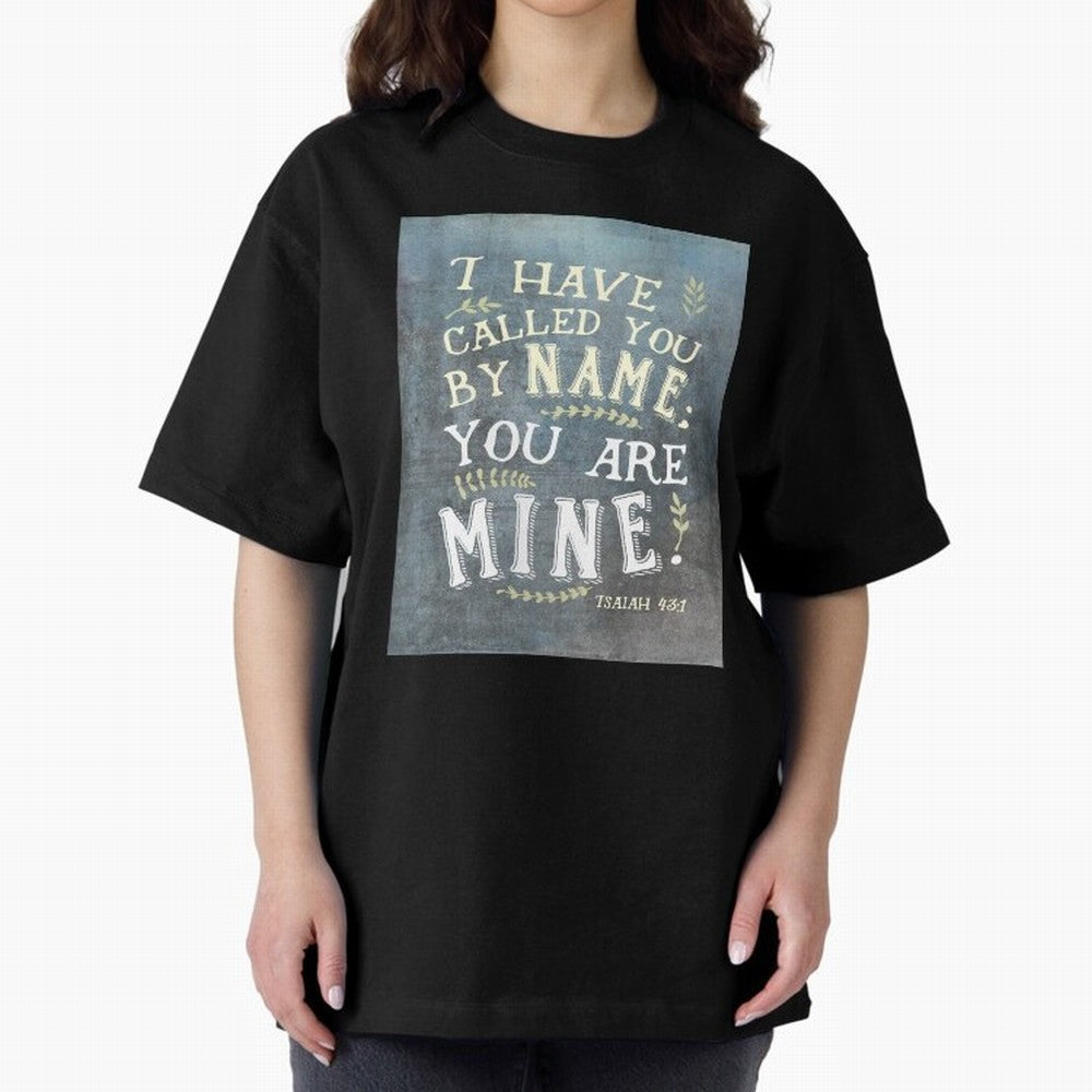 Isaiah 43:1: I Have Called You by Name Oversized T-Shirt Show Match Day Excitement for FIFA World Cup 2026 Group Stage Spirit, Centered on Brazil, CR7, Fan Favorite Moments, National Team Passion, Big Match Drama and Soccer History; Great for