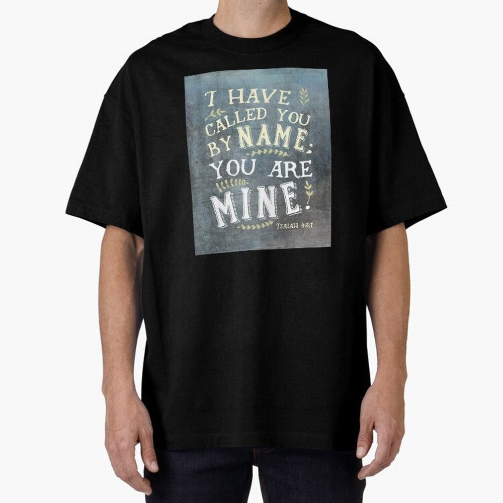 Isaiah 43:1: I Have Called You by Name Oversized T-Shirt Show Match Day Excitement for FIFA World Cup 2026 Group Stage Spirit, Centered on Brazil, CR7, Fan Favorite Moments, National Team Passion, Big Match Drama and Soccer History; Great for