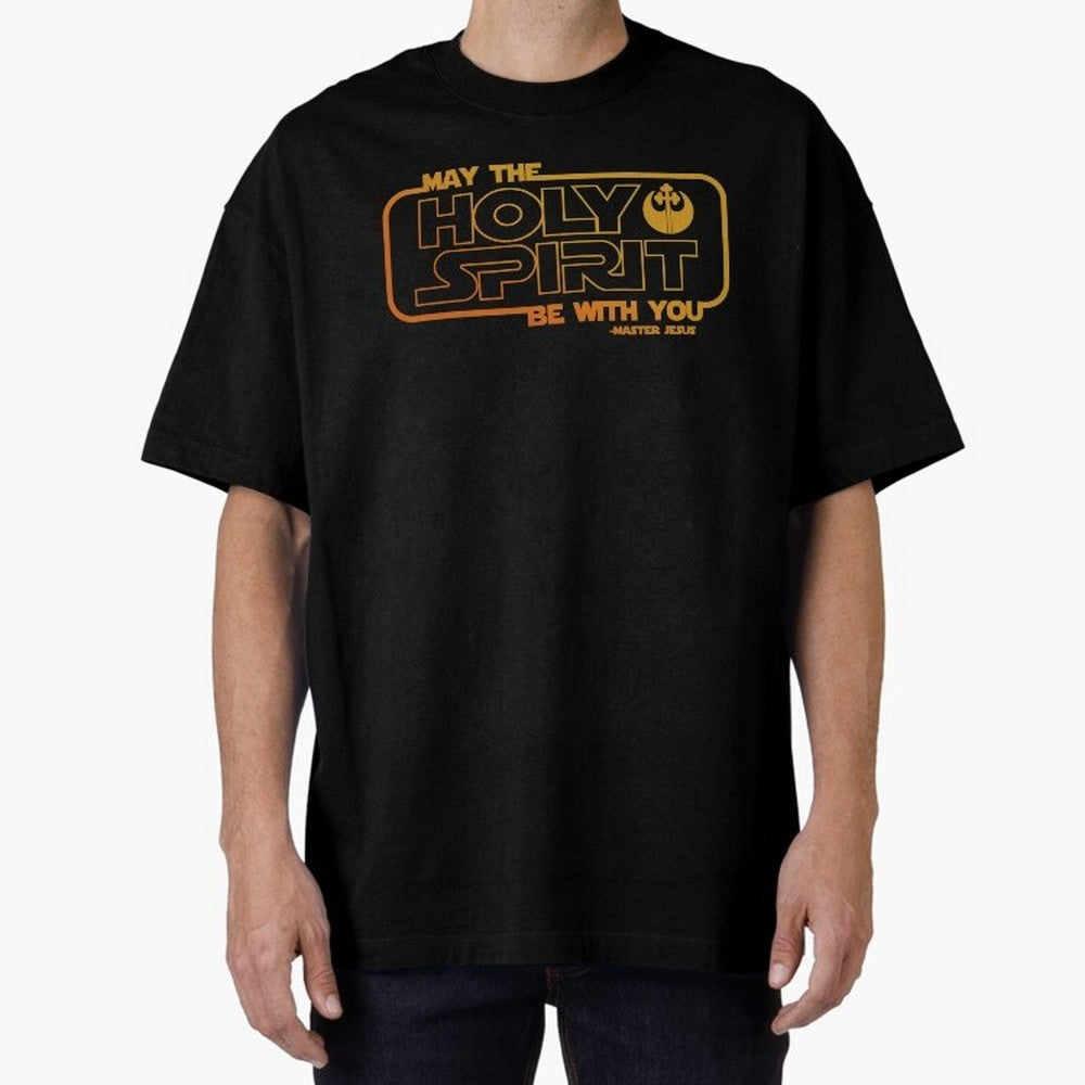 May the Holy Spirit Be with you Oversized T-Shirt Share the Excitement of FIFA World Cup 2026 USA Canada Mexico Spirit, Filled with England, France and Netherlands, Mbappe and Neymar, Vintage Soccer Flavor, Modern Football Stars, National Flags and