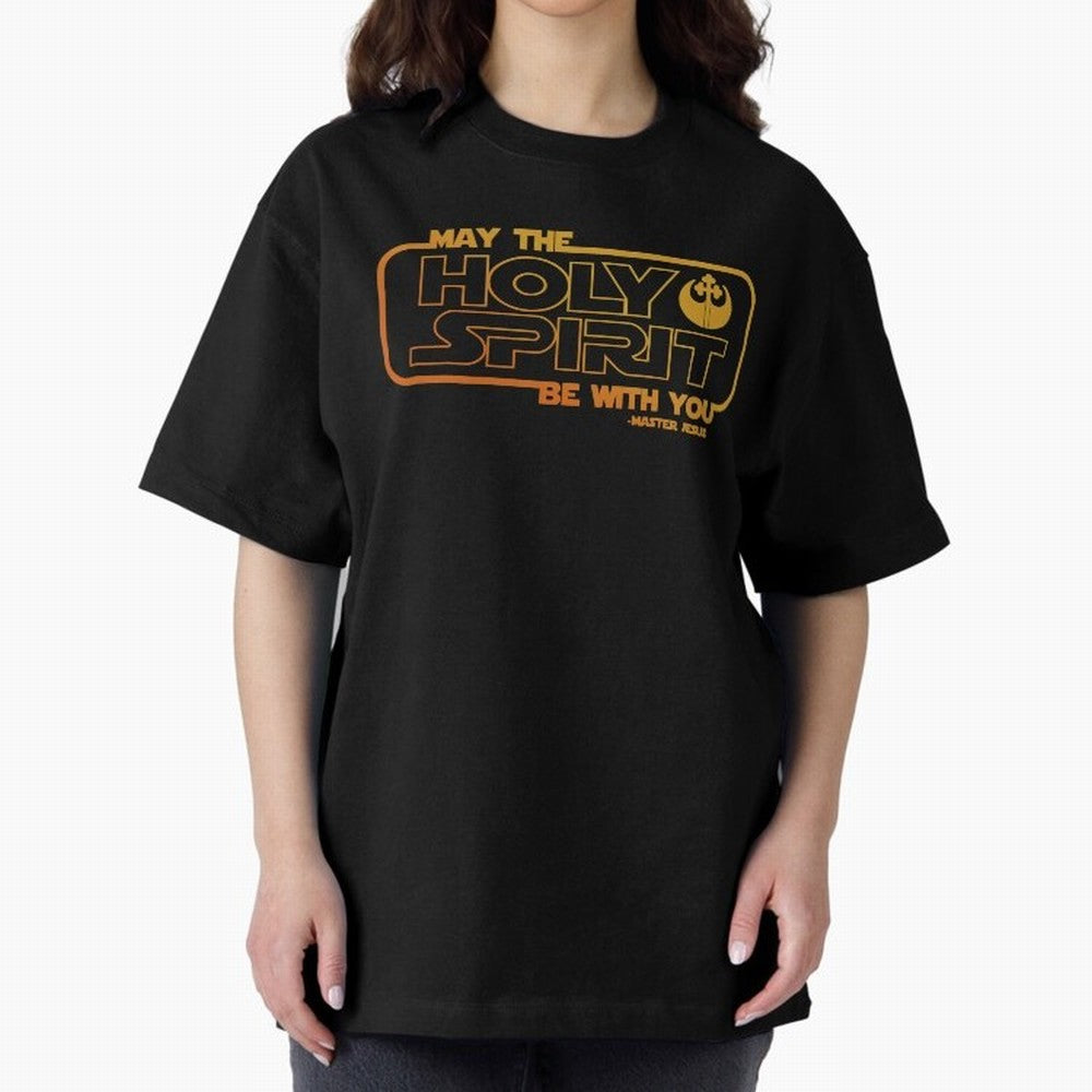May the Holy Spirit Be with you Oversized T-Shirt Share the Excitement of FIFA World Cup 2026 USA Canada Mexico Spirit, Filled with England, France and Netherlands, Mbappe and Neymar, Vintage Soccer Flavor, Modern Football Stars, National Flags and
