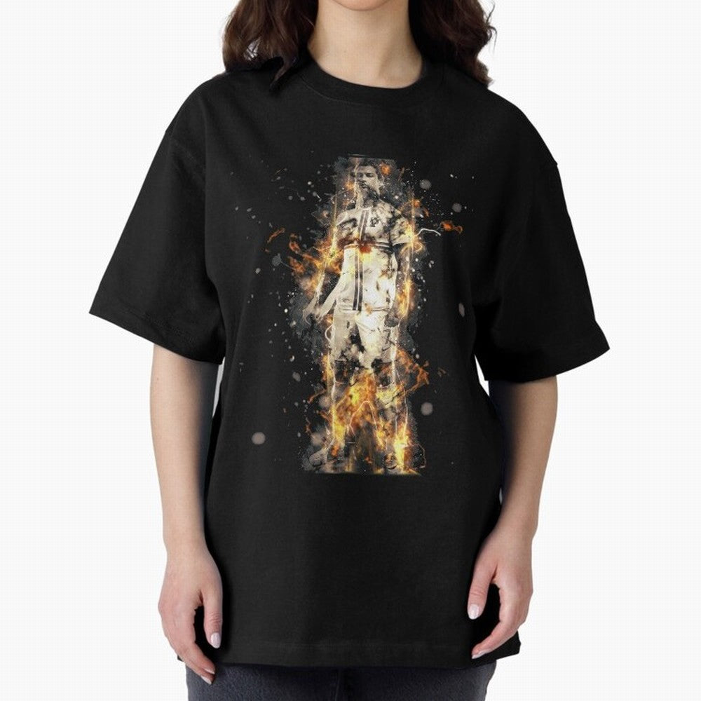 Ronaldo On Fire T Shirt Cristiano Cr7 Soccer S Jersey Men Madrid 7 Portugal Football Real White Kids Tee Mens Black Oversized T-Shirt Follow Every Goal of FIFA World Cup 2026 Group Stage for Fans of Mbappe and Argentina, Bringing Football History,