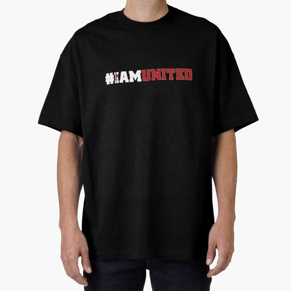 I am United Oversized T-Shirt Honor the Beautiful Game during the FIFA World Cup 2026 USA Canada Mexico Journey through CR7 and Messi Highlights, England, France and Netherlands Pride, Stadium Memories, Football Loyalty, International Chants and