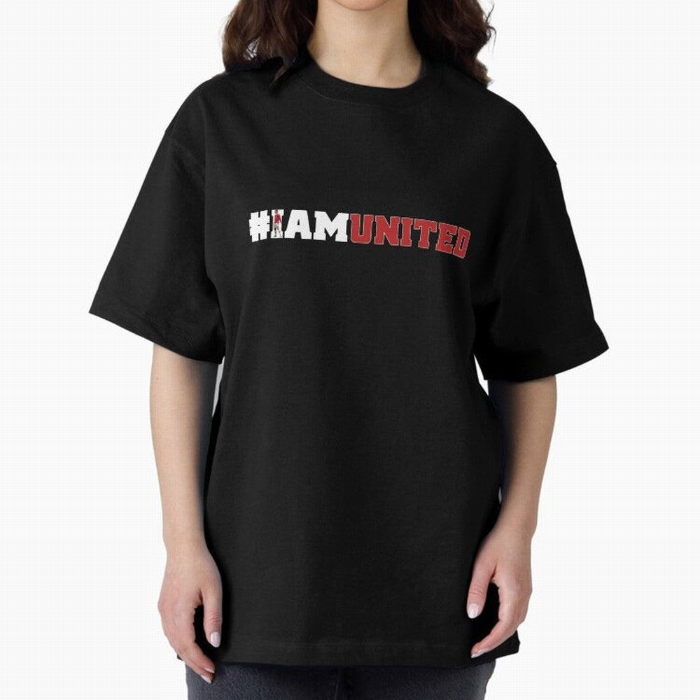 I am United Oversized T-Shirt Honor the Beautiful Game during the FIFA World Cup 2026 USA Canada Mexico Journey through CR7 and Messi Highlights, England, France and Netherlands Pride, Stadium Memories, Football Loyalty, International Chants and
