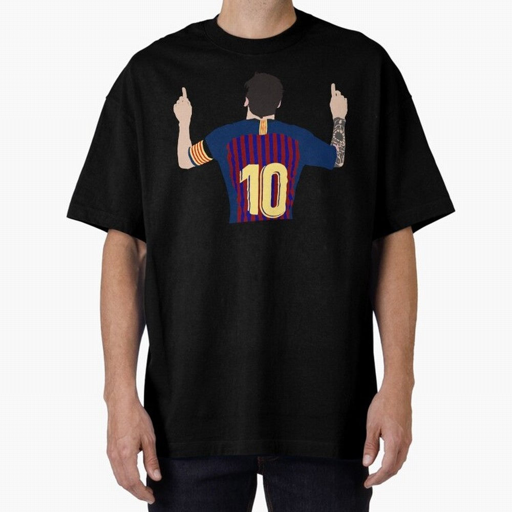 Lionel Messi Iconic Goal Celebration #o44 Oversized T-Shirt Bring Match Day Fire to the FIFA World Cup 2026 USA Canada Mexico Journey through Messi, Neymar and Mbappe Highlights, England Pride, Stadium Chants, National Pride, Trophy Dreams and