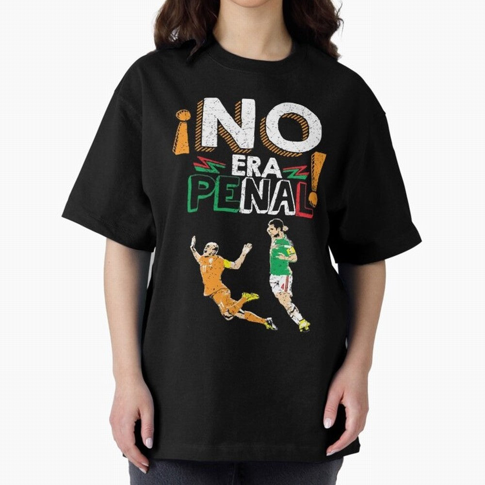 No Era Penal Oversized T-Shirt Bring Home Match Day Hype around FIFA World Cup 2026 USA Canada Mexico, Messi, Neymar and Mbappe, England, France and Netherlands, Sports Nostalgia, International Competition, Famous Players and Unforgettable