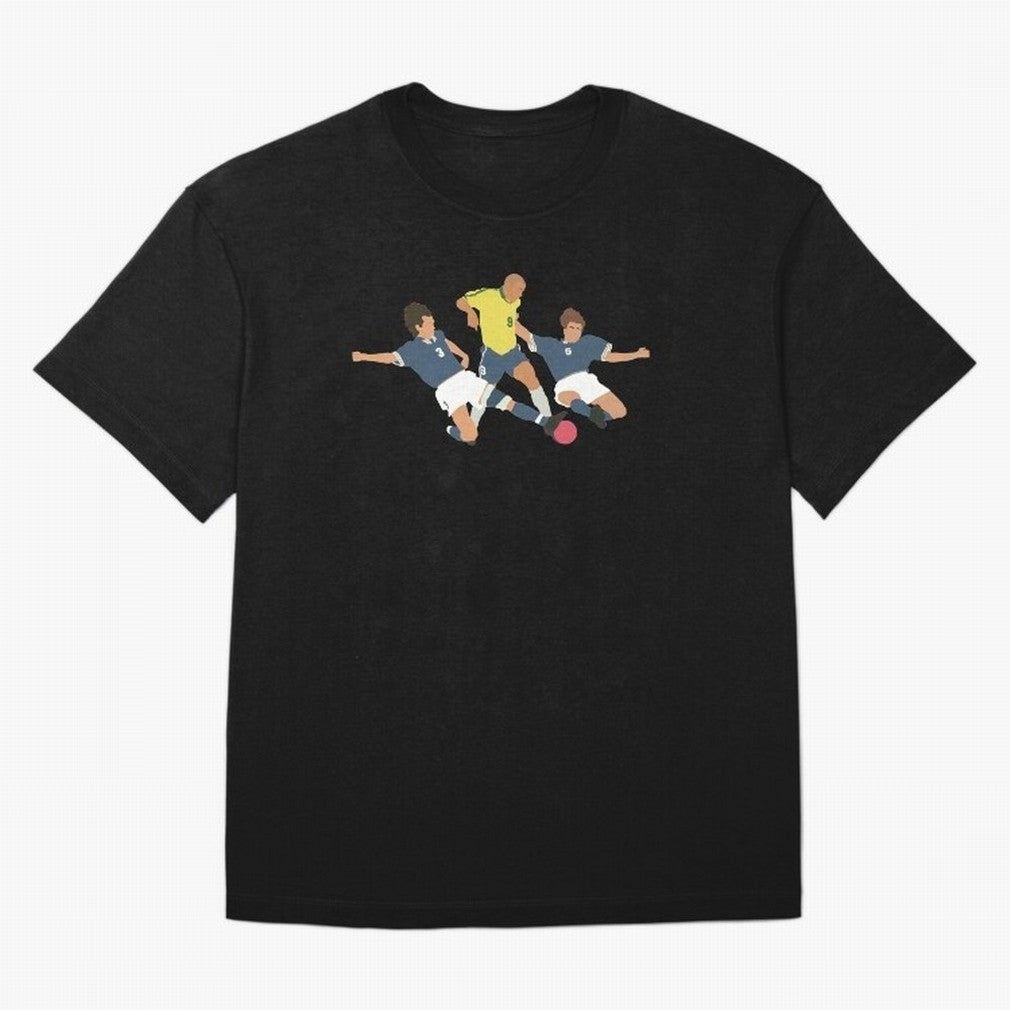 Ronaldo vs Maldini & Cannavaro Iconic Football Moment Oversized T-Shirt Feel Match Day Hype around FIFA World Cup 2026 USA Canada Mexico, Mbappe, Brazil, Goal Celebration Energy, Supporter Heritage, Football Icons and Worldwide Tournament Joy;