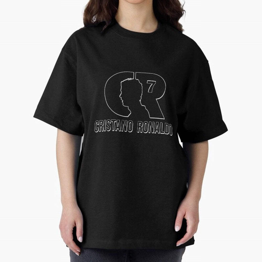 Cristano Ronaldo Desing Oversized T-Shirt Show Your Love for FIFA World Cup 2026 USA Canada Mexico for Fans of CR7 and Messi and France, Bringing Fan Favorite Moments, National Team Passion, Big Match Drama and Soccer History; Made for Collectors