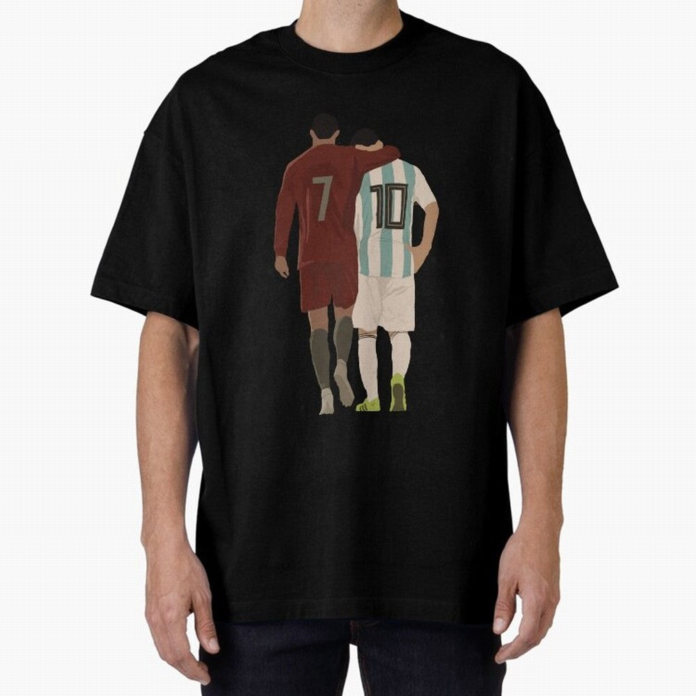 The Greatest Of All Time Oversized T-Shirt Celebrate FIFA World Cup 2026 Spirit, Connected to England, France and Netherlands, Neymar, Global Supporter Spirit, Legendary Goals, National Colors and Tournament Celebration; Great for Watch Parties,
