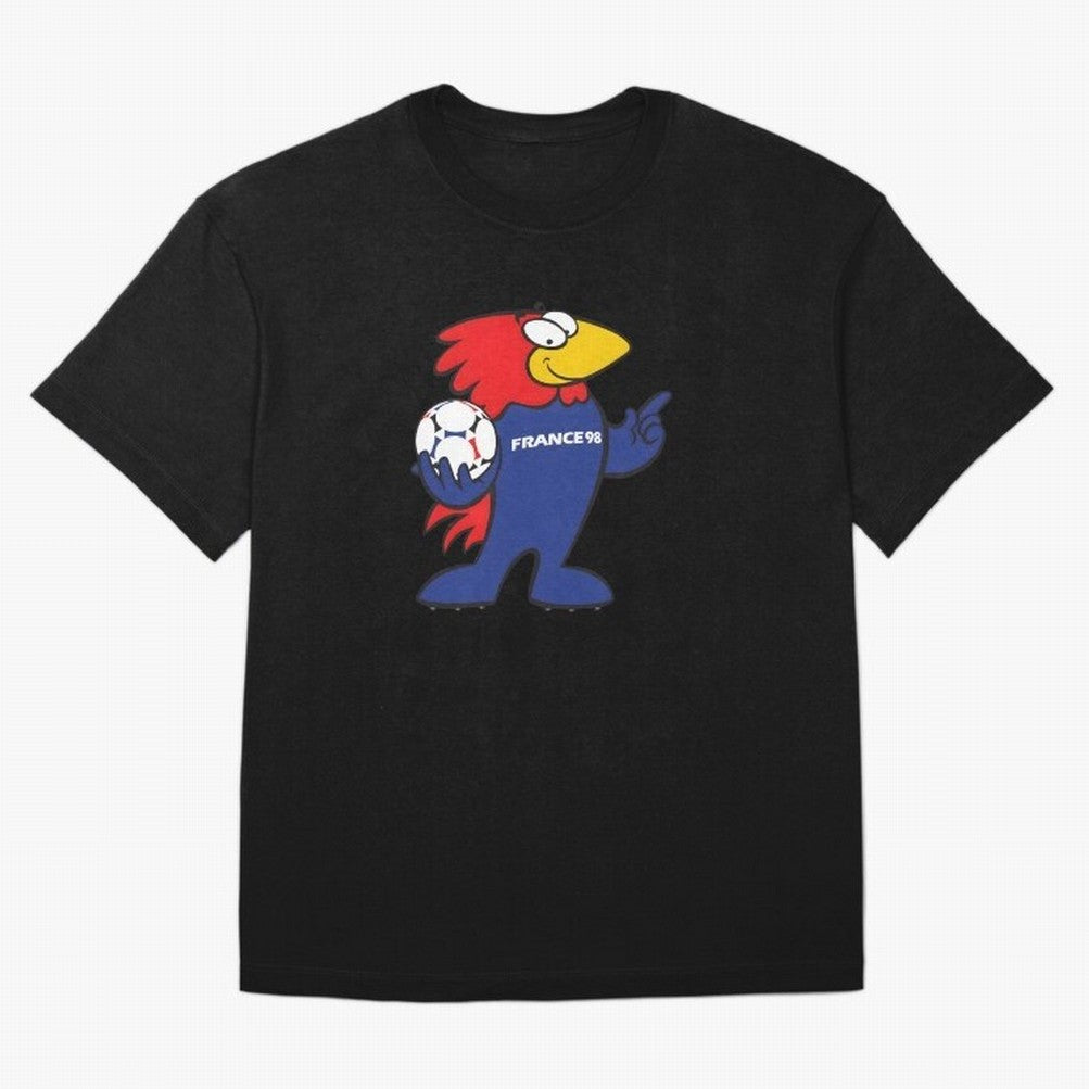 Footix - World Cup 98' Mascote Logo Oversized T-Shirt Follow Every Goal of Match Day Hype around FIFA World Cup 2026 Group Stage, Cristiano Ronaldo, Haaland and CR7, Argentina, Stadium Memories, Football Loyalty, International Chants and