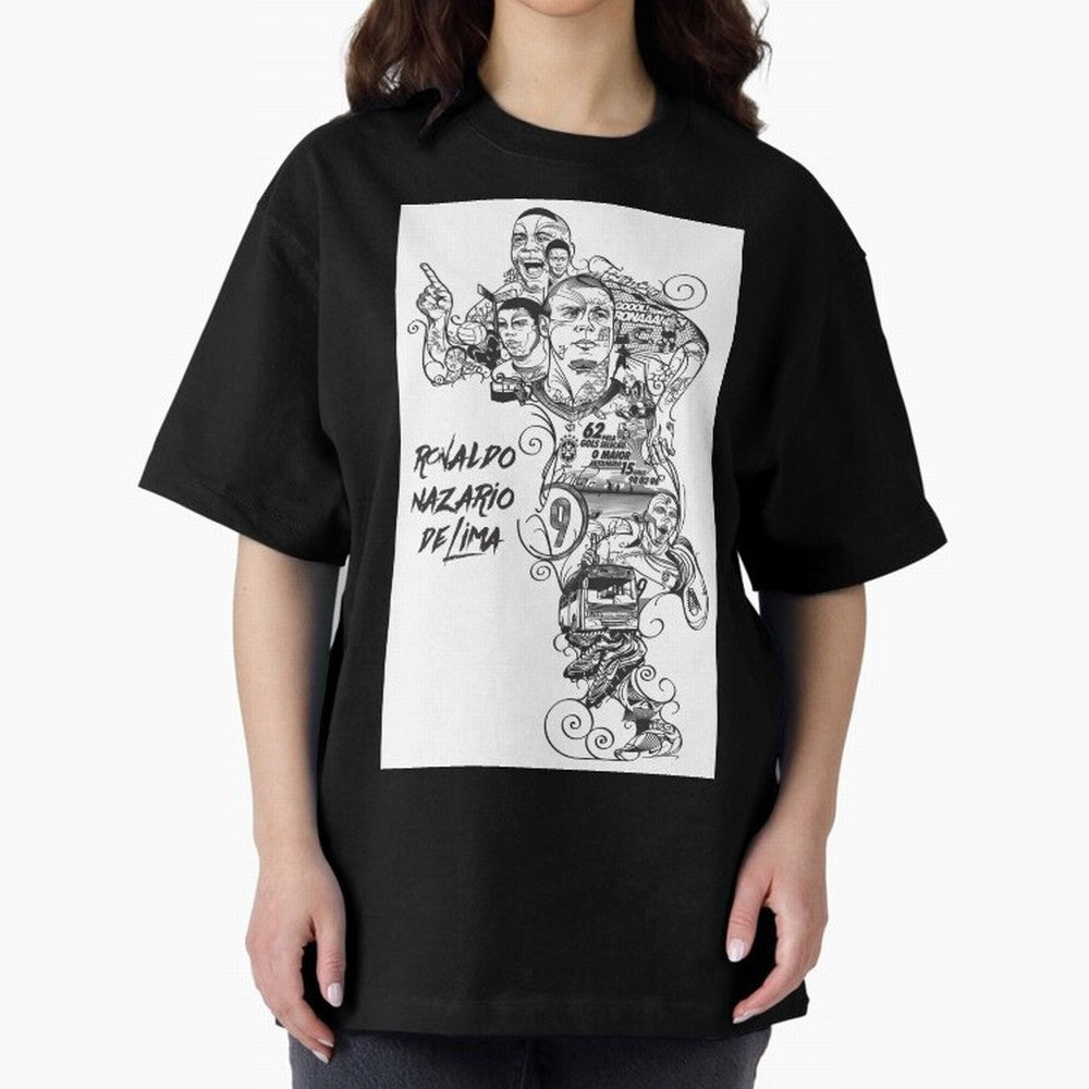 The R9 Era Oversized T-Shirt Show Support during Global Football Passion for FIFA World Cup 2026, Built around Mbappe, Argentina, France and Brazil, Supporter Pride, Iconic Celebrations, Legendary Names and Global Match Day Energy; Built for