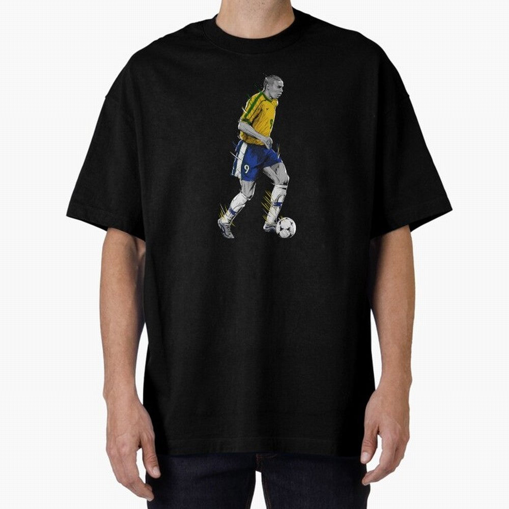 Ronaldo R9 Phenomenon Oversized T-Shirt Support FIFA World Cup 2026 USA Canada Mexico Filled with Cristiano Ronaldo, Haaland and CR7, Spain and Netherlands Energy, Soccer Culture, Superstar Moments, National Team Dreams and Competitive Fire; Great
