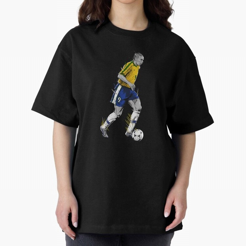 Ronaldo R9 Phenomenon Oversized T-Shirt Support FIFA World Cup 2026 USA Canada Mexico Filled with Cristiano Ronaldo, Haaland and CR7, Spain and Netherlands Energy, Soccer Culture, Superstar Moments, National Team Dreams and Competitive Fire; Great