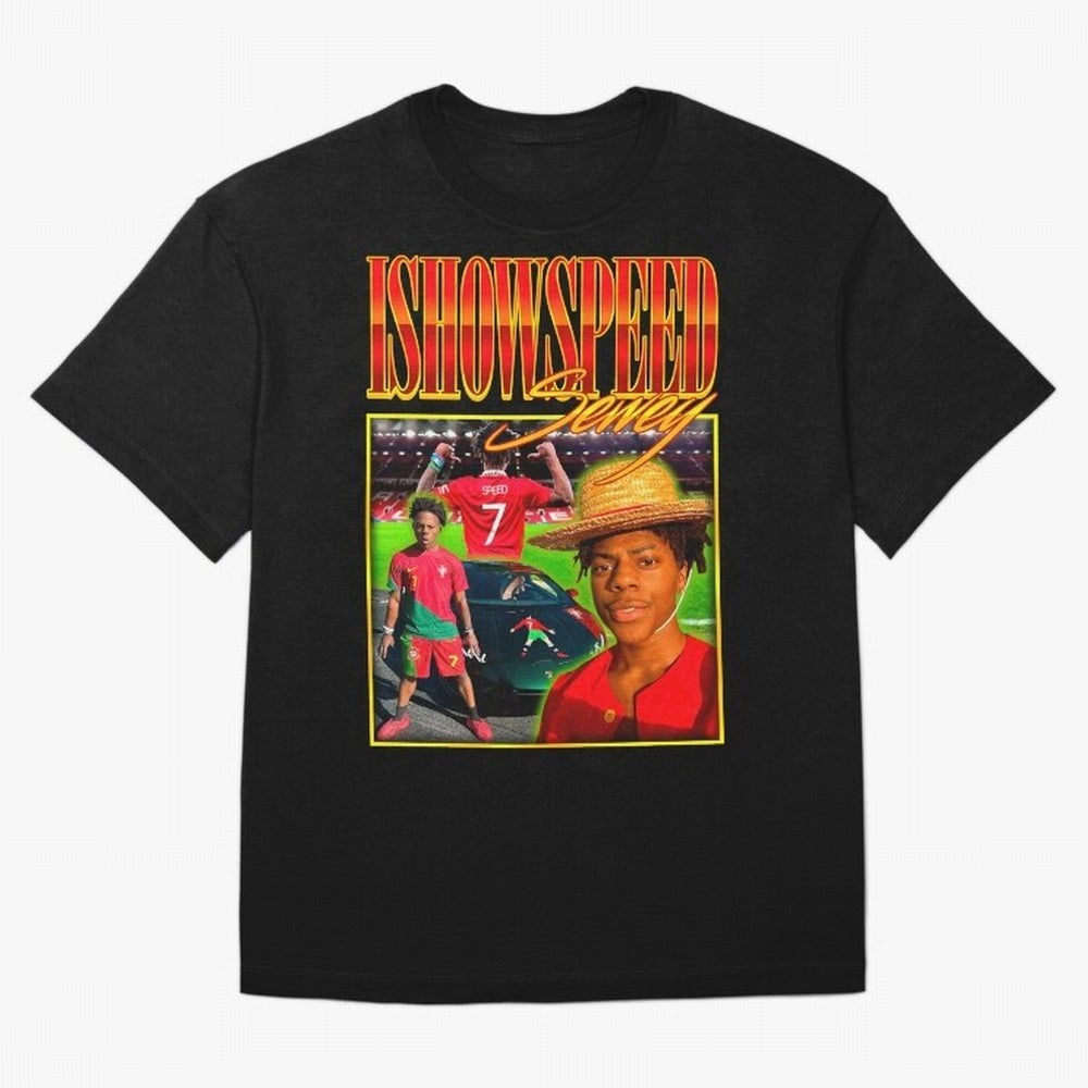 IShowSpeed Vintage Retro Y2K Design Oversized T-Shirt Stand with FIFA World Cup 2026 Group Stage Spirit, with Germany, Neymar, Classic Soccer Heritage, Championship Pressure, Fan Loyalty and International Pride; Built for Supporters Chasing Trophy