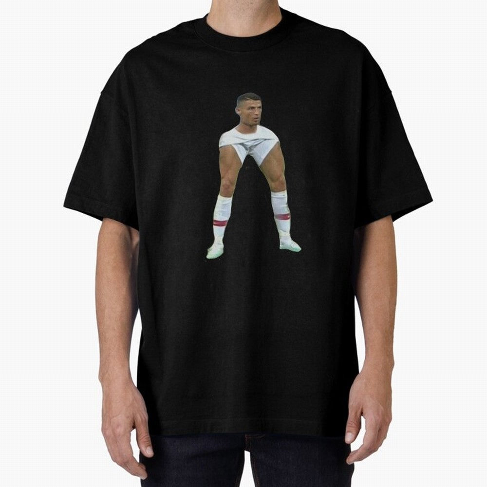 Ronaldo Oversized T-Shirt Capture Global Football Passion for FIFA World Cup 2026 Group Stage, Capturing Neymar, Spain, Champion Mindset, Group Stage Buzz, Knockout Tension and Passionate Fan Culture; Ideal for Fans Who Follow Messi, Cristiano