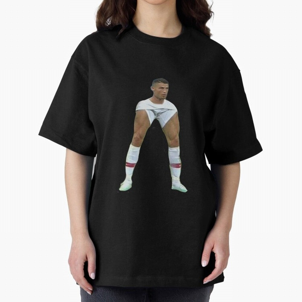 Ronaldo Oversized T-Shirt Capture Global Football Passion for FIFA World Cup 2026 Group Stage, Capturing Neymar, Spain, Champion Mindset, Group Stage Buzz, Knockout Tension and Passionate Fan Culture; Ideal for Fans Who Follow Messi, Cristiano
