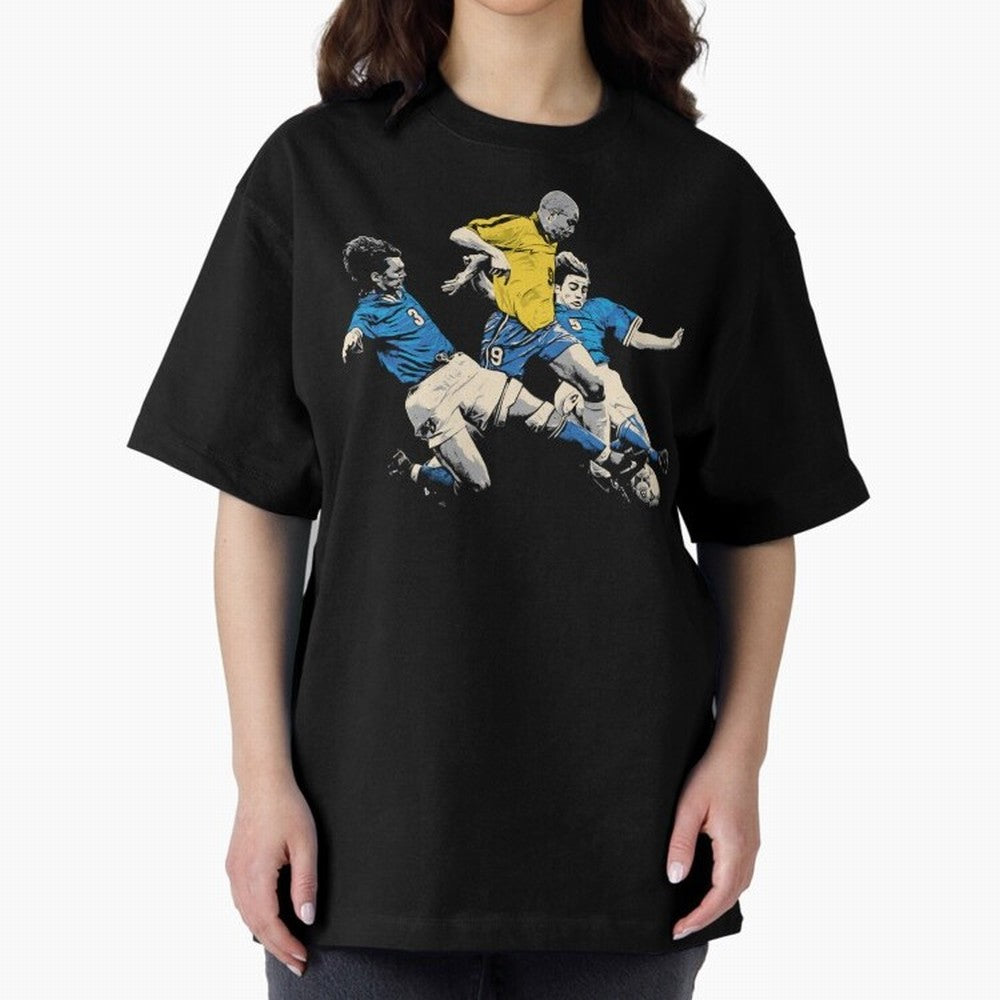 Ronaldo Nazario Oversized T-Shirt Show Your Tournament Heart for FIFA World Cup 2026 USA Canada Mexico Celebrating Haaland and Mbappe, Germany Energy, Championship Spirit, Famous Goals, Roaring Crowds and International Football Unity; Perfect for