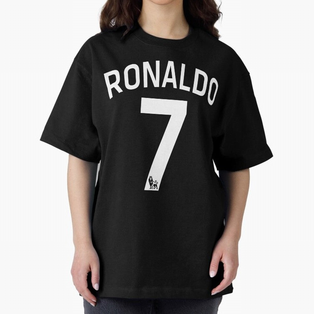 Ronaldo 7 Oversized T-Shirt Keep Football History Alive during Match Day Hype around FIFA World Cup 2026, Messi, CR7 and Mbappe, France and Portugal, Match Day Excitement, Supporter Culture, Golden Goals and Global Football Passion; Made for Die