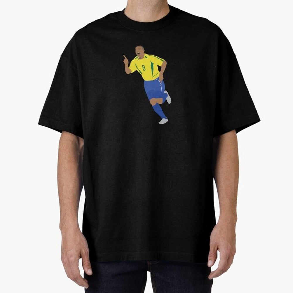 R9 Brazil - Ronaldo Oversized T-Shirt Turn Football Passion into Match Day Hype around FIFA World Cup 2026 Group Stage, Haaland, Spain and Netherlands, Stadium Chants, National Pride, Trophy Dreams and Unforgettable Football Memories; Great for