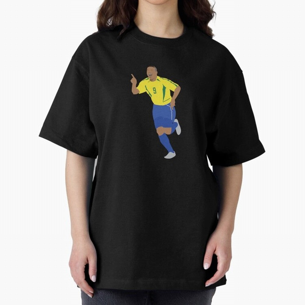 R9 Brazil - Ronaldo Oversized T-Shirt Turn Football Passion into Match Day Hype around FIFA World Cup 2026 Group Stage, Haaland, Spain and Netherlands, Stadium Chants, National Pride, Trophy Dreams and Unforgettable Football Memories; Great for