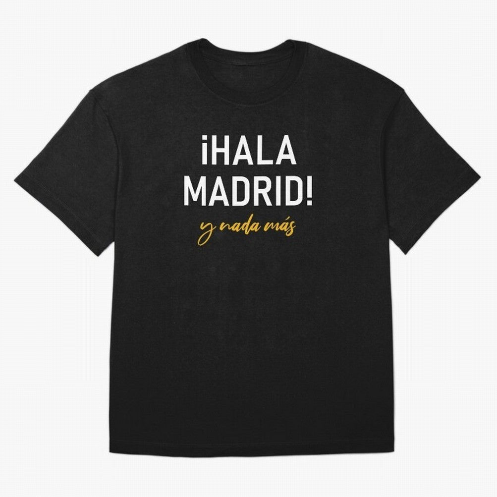 Hala Madrid Oversized T-Shirt Celebrate Global Passion for FIFA World Cup 2026 USA Canada Mexico for Fans of CR7 and Messi and Spain and Netherlands, Bringing Football History, Final Match Energy, Crowd Noise and Once in a Lifetime Moments; Built